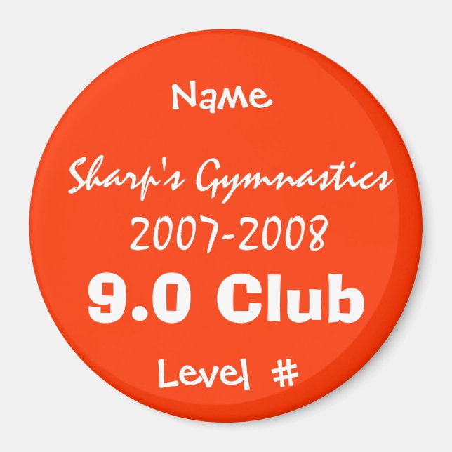 9,0 Klubb Magnet (Framsidan)