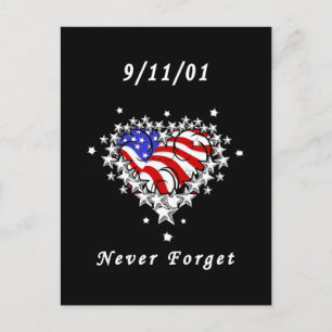 9/11/01 Patriotic Tattoo Vykort