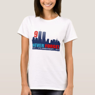 9/11 10th årsdag - WTC-tvillingbroderhorisont Tee
