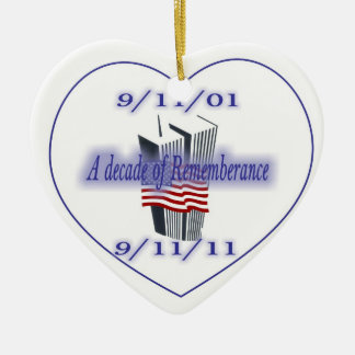 9-11 10th årsdagminne julgransprydnad keramik