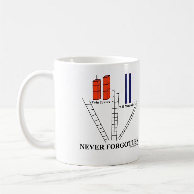 9/11 aldrig glömda mugg (Vänster)
