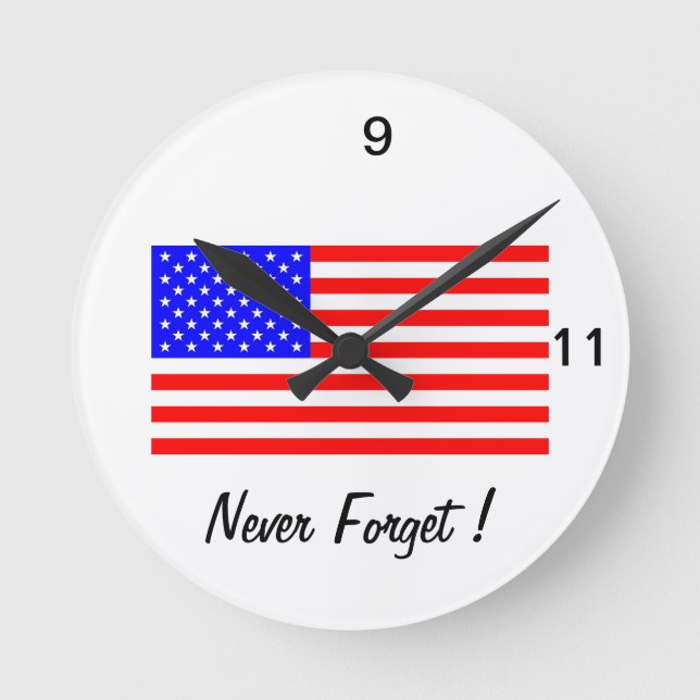 9-11 ALDRIG GLÖMMA RUND KLOCKA (Framsida)