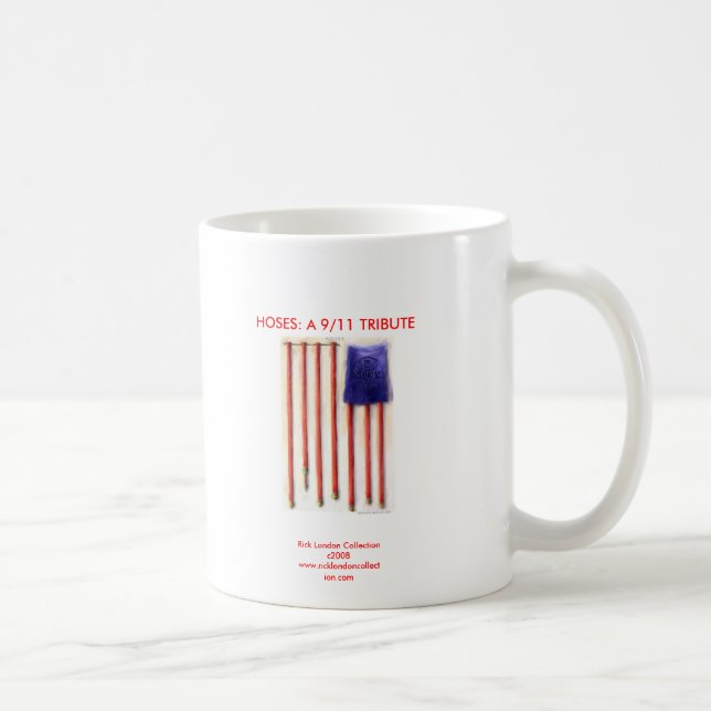 9/11 Amerikansk Flagga Brandman Kaffe Mugg (Höger)