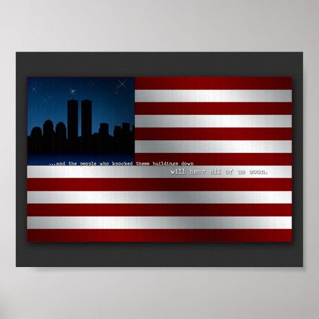 9-11 Flagga Poster (Framsidan)