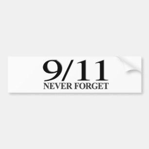 9/11 glöm aldrig bildekal