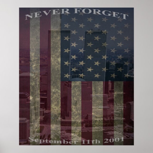 9/11 Glöm aldrig - Poster (Framsidan)