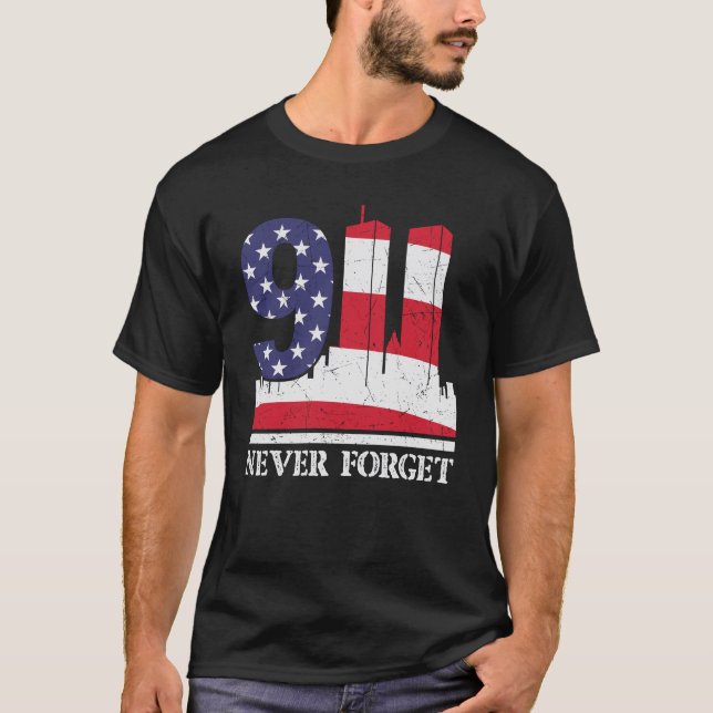 9.11 Glöm aldrig T Shirt (Framsida)