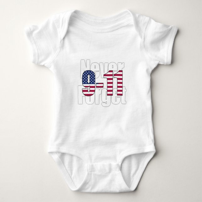 9-11 glöm aldrig tee shirt (Framsida)