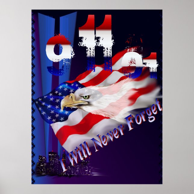 9 11 Jag kommer aldrig att glömma att Poster (Framsidan)
