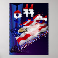 9 11 Jag kommer aldrig att glömma att Poster