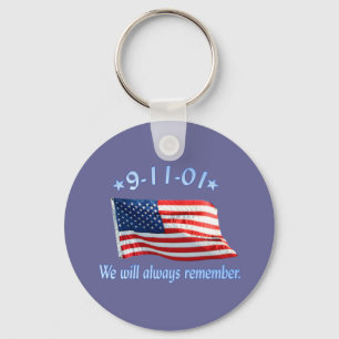 9-11 Memorial som vi alltid kommer ihåg Nyckelring
