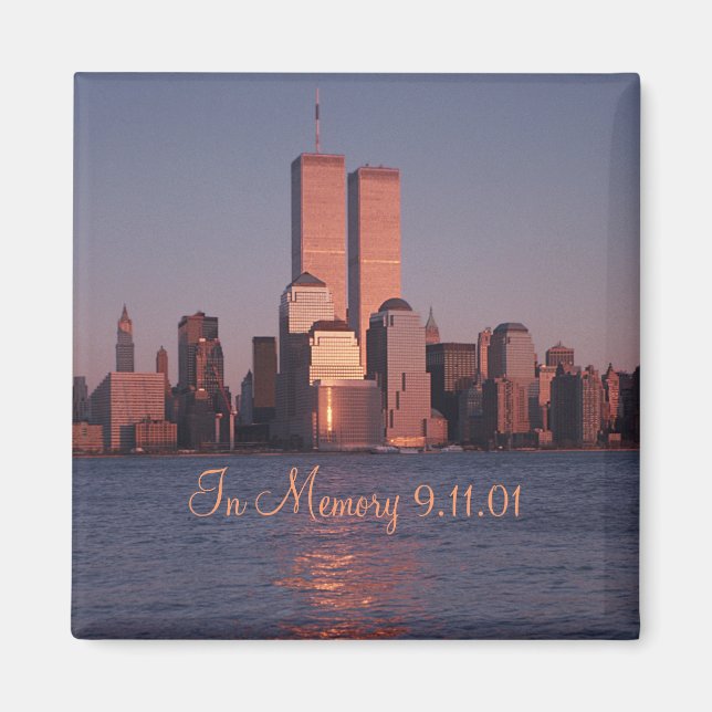 9/11 minnesmagnet magnet (Framsidan)
