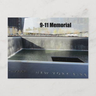 9-11 minnesstund vykort