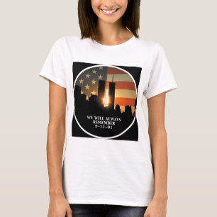 9-11 minns - vi ska glömmer aldrig t-shirt