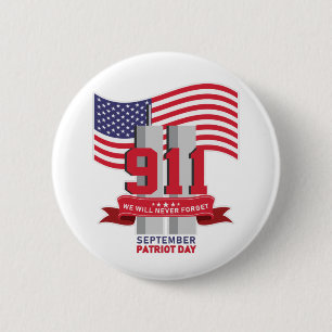 9.11 Patriot Day. Glöm aldrig  Knapp