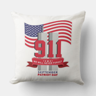 9.11 Patriot Day; glöm aldrig Kudde