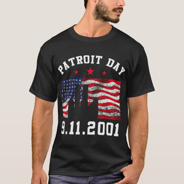 9-11 Patriot Day T-Shirt (Framsida)