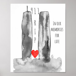 9-11 Poster av World Trade Center Memorial
