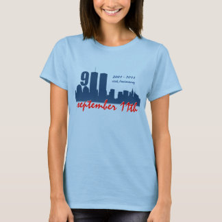 9/11 september 11 september 2011 WTC - Dam Ringer T-shirt