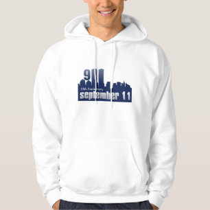 9/11 September 11th - 10th årsdagHoodie Sweatshirt Med Luva