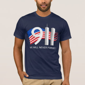 9/11 September 11th - vi ska glömmer aldrig Tee Shirt