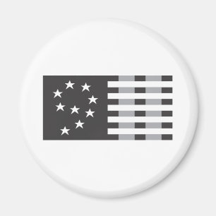 9-11 svartvit jubileums- logotyp magnet