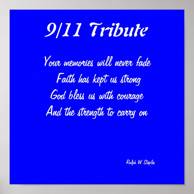 9/11 utskrifter poster (Framsidan)