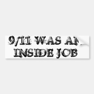 9/11 var en inre jobbbildekal bildekal