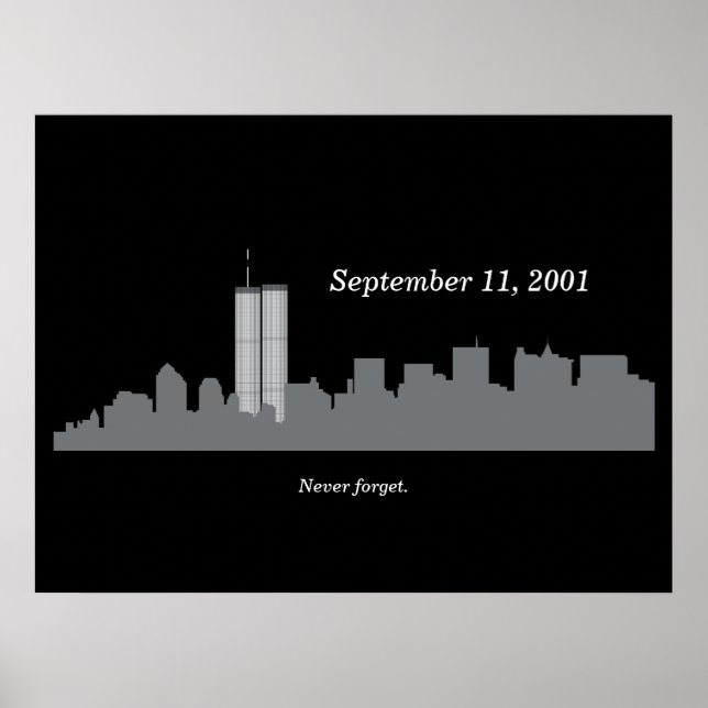 9/11 vektorminne poster (Framsidan)
