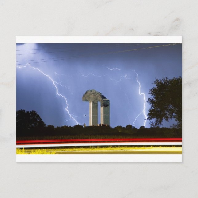 9-11 Vi kommer aldrig att glömma Vykort (Framsida)