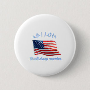 9-11 Vi kommer alltid ihåg Knapp