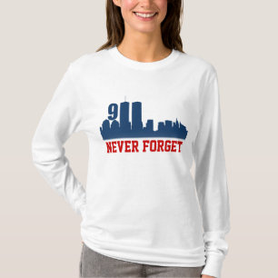 9/11 WTC - Glöm aldrig jubileums- Tshirts