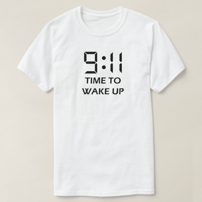 9:11tid att vakna upp t-shirt (Design framsida)