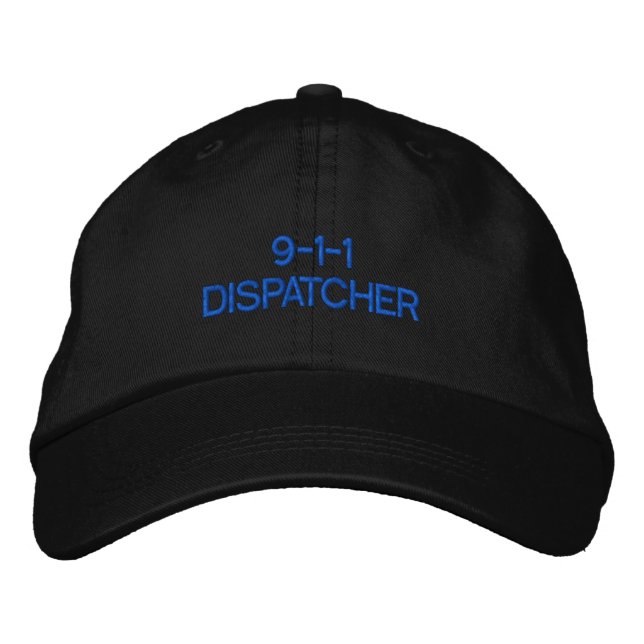 9-1-1 Dispatcher Hat Broderad Keps (Framsida)