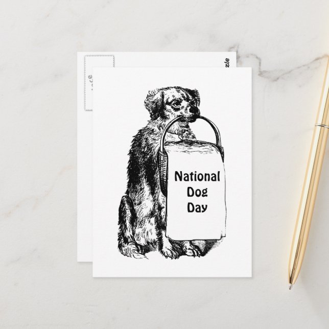 9/21-27 Nationella hundveckan Vykort (Fram/Back In Situ)