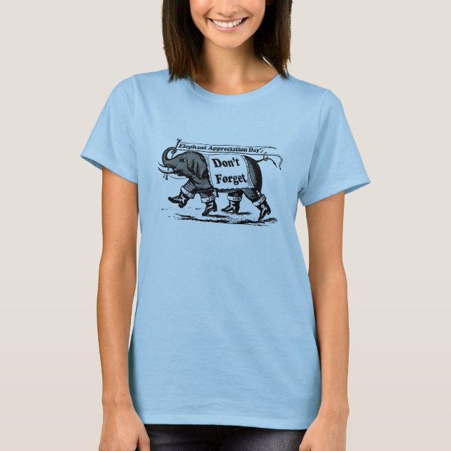 9-22 Elefantavkänningsdag T-shirt (Framsida)