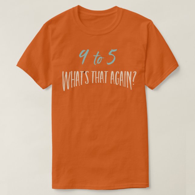 9-5 Whits som T Shirt (Design framsida)
