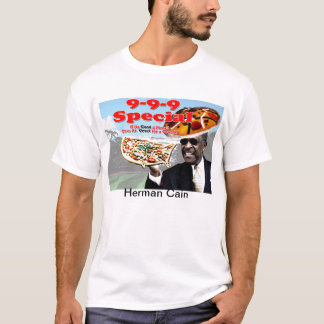 9 9 9 planerar Herman Cain Tee Shirt