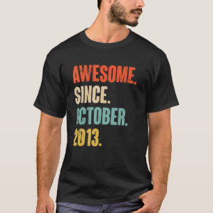 9 Ålder 9:e födelsedag Fantastisk sedan oktober 20 T Shirt