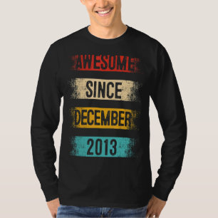 9 Ålder Fantastisk sedan december 2013 9:e födelse T Shirt