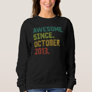 9 Ålder Fantastisk sedan oktober 2013 9:e födelsed T Shirt