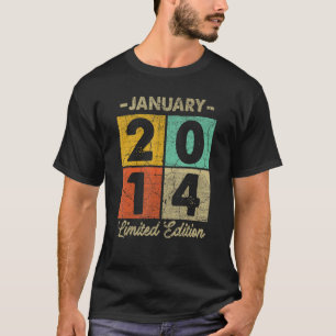 9 Ålder januari 2014 9 Födelsedag 1 T Shirt