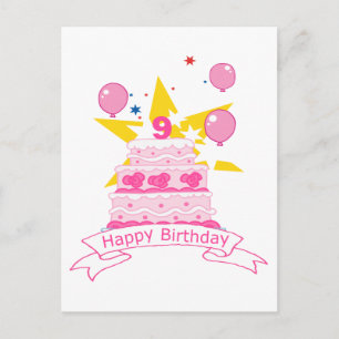 9 Ålderskaka Vykort