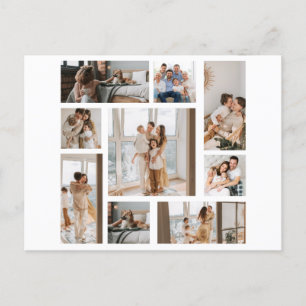 9 Anpassningsbars fotokollage Personalize Postcard Helg Vykort
