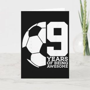 9 år av att vara fantastisk fotboll 9-årsdag _1 kort
