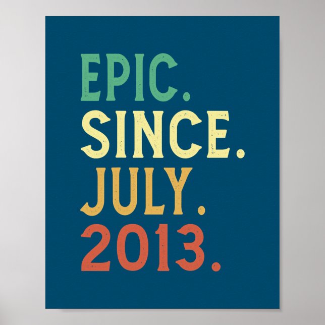 9 år gamla gåvor Epic sedan juli 2013 9 Poster (Framsidan)
