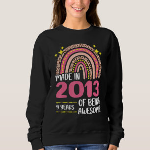 9 år gammal 9:e födelsedagen 2013: kvinnor flickor t shirt