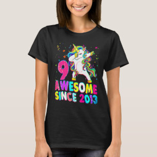 9 år gammal 9:e födelsedagen, Ballet Unicorn Girl T Shirt