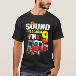 9 år gammal Det är min nionde födelsedag Lastbil e T Shirt