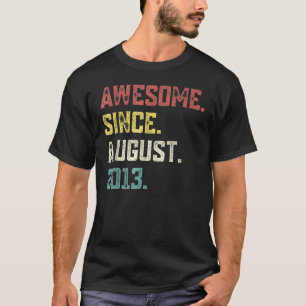 9 år gammal förklaring sedan augusti 2013 9:e föde t shirt